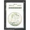 Image 1 : 1880-CC S$1 MS62 ANACS. There is a dash below the second 8 in the date. A pearl-gray Carson City Dol