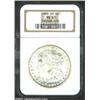 Image 1 : 1880-CC S$1 MS65 NGC. The second 8 in the date has a left 'ear' and a heavy dash below the digit. Bo