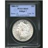 Image 1 : 1880-CC S$1 8 Over High 7 MS65 PCGS. The 7 underdigit is clearly visible beneath the second 8 in the