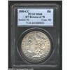 Image 1 : 1880-CC S$1 8 Over 7 Reverse of 1878 MS64 PCGS. There is a tiny remnant of the 7 underdigit at the b
