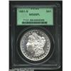 Image 1 : 1881-S S$1 MS66 Prooflike PCGS. A brilliant and razor-sharp Gem that has a clean cheek and beautiful