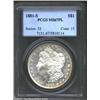 Image 1 : 1881-S S$1 MS67 Prooflike PCGS. Bands of golden-brown and powder-blue patina endow the reverse borde