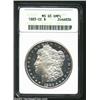Image 1 : 1883-CC S$1 MS65 Deep Mirror Prooflike ANACS. The centers have wisps of golden-brown color. A dash e