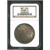 Image 1 : 1887 S$1 MS64 NGC. Competing swaths of slate-gray and olive toning yield to even more irregular rain