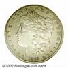 Image 1 : 1889-CC S$1 AU50 ANACS. A pearl-gray example of this important key date. The centers have light rub,