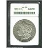 Image 3 : 1889-CC S$1 AU50 ANACS. A pearl-gray example of this important key date. The centers have light rub,