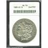 Image 3 : 1889-CC S$1 AU50 ANACS. Direct light angles reveal considerable mint luster still in evidence on bot