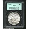 Image 1 : 1889-S S$1 MS65 PCGS. A well struck and lustrous Gem with faint tan patina. The surfaces are exquisi