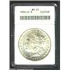 Image 1 : 1890-CC S$1 MS63 ANACS. The 1 in the date is lightly repunched at the peak, and a spindly die crack.