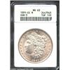 Image 1 : 1891-CC S$1 MS63 ANACS. VAM-3. Top 100 Variety. Silver-gray in appearance, the suitably lustrous, fr