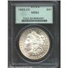 Image 1 : 1893-CC S$1 MS62 PCGS. A boldly struck and lustrous representative with light gold patina. Struck fr