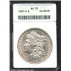 Image 1 : 1893-O S$1 AU55 ANACS. The centers have light rub, however, the margins have extensive bright luster