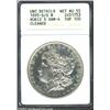 Image 1 : 1895-S S$1--Cleaned--ANACS. Unc Details, Net AU55. VAM-4. Top 100 Variety. The fields have been care