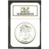 Image 1 : 1898 S$1 MS66 NGC. Both sides have light slate-gray color. Well struck and flashy with remarkably cl