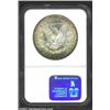Image 2 : 1899-S S$1 MS64 NGC. Swirling cartwheel luster races around each side with golden toning around the.