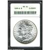 Image 1 : 1899-S S$1 MS64 ANACS. A razor-sharp and flashy near-Gem with hints of gold color near the rims. Car