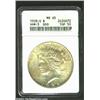 Image 3 : 1928-S S$1 MS65 ANACS. VAM-3. Doubled Die Obverse. A Top 50 Variety. Slight doubling is seen on some