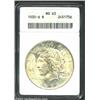 Image 1 : 1935-S S$1 MS63 ANACS. A flashy specimen that is enriched by blushes of lemon color. The strike is a