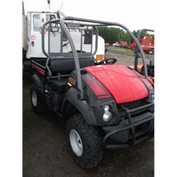 2013 KAWASAKI KAF400D 610 SIDE BY SIDE MULE