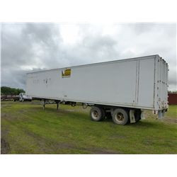 53' WHITE STORAGE TRAILER