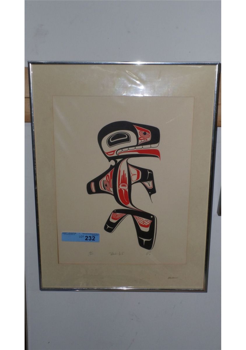 VINTAGE FRAMED NATIVE ART 1983 