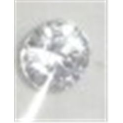 2.20 CARAT CUBIC ZIRCON ROUND CUT & FACETED GEMSTONE CAME OUT OF SAFE!! GEM CAME OUT OF SAFE!!