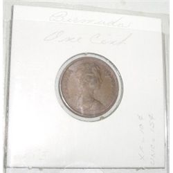 1983 BERMUDA ONE CENT *RARE HARD TO FIND-NICE EARLY COIN*!! COIN CAME OUT OF SAFE!!