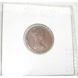 1984 BERMUDA ONE CENT *RARE HARD TO FIND-NICE EARLY AU HIGH GRADE COIN*!! COIN CAME OUT OF SAFE!!