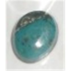 2.35 CARAT *NATURAL-GEM QUALITY* TURQUOISE CABOCHON GEMSTONE!! GEM CAME OUT OF SAFE!!