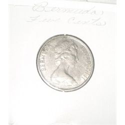 1985 BERMUDA FIVE CENTS *RARE HARD TO FIND-NICE EARLY UNC HIGH GRADE COIN*!! COIN CAME OUT OF SAFE!!