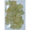 Image 1 : 50.85 TOTAL CARATS *NATURAL* JADE OLIVE COLOR HEART SHAPED GEMSTONES *HOLED FOR JEWELRY*!!