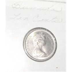 1971 BURMUDA TEN CENTS *RARE HARD TO FIND-NICE EARLY UNC HIGH GRADE COIN*!! COIN CAME OUT OF SAFE!!