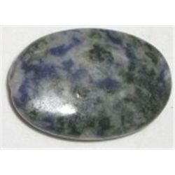 34.60 CARAT *NATURAL* LAPIS LAZULI GEMSTONE *HOLED FOR PENDANT MOUNT*!! GEMS CAME OUT OF SAFE!!
