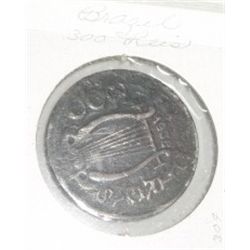 1938 BRAZIL 300 THREE HUNDRED REIS *VERY RARE HARD TO FIND-NICE EARLY COIN*!! COIN CAME OUT OF SAFE!