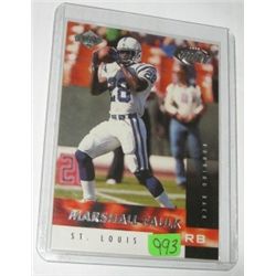 1999 COLLECTORS EDGE MARSHALL FAULK TRADING CARD *FURY 45* !! CARD CAME OUT OF SAFE!!