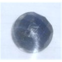 6.80 CARAT *HUGE* BLUE SAPPHIRE ROUND DIAMOND CUT & FACETED!! GEMSTONE CAME OUT OF SAFE!!
