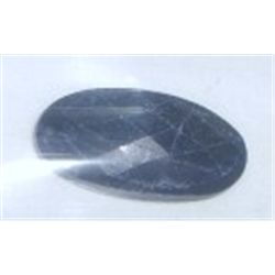 8.90 CARAT *HUGE* BLUE SAPPHIRE OBLONG OVAL DIAMOND CUT & FACETED!! GEMSTONE CAME OUT OF SAFE!!
