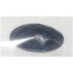 9.60 CARAT *HUGE* BLUE SAPPHIRE OBLONG OVAL DIAMOND CUT & FACETED!! GEMSTONE CAME OUT OF SAFE!!