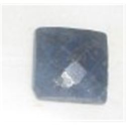 3.50 CARAT *HUGE* BLUE SAPPHIRE SQUARE DIAMOND CUT & FACETED!! GEMSTONE CAME OUT OF SAFE!!