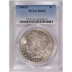 1900-S MORGAN DOLLAR PCGS MS-62