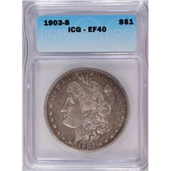 1903-S MORGAN DOLLAR ICG EF-40