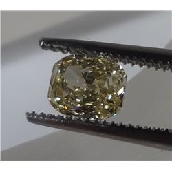 LOOSE DIAMOND, EGL CERTIFIED .80 CT., FANCY BROWNISH YELLOW, SI-1 CLARITY