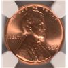 Image 2 : 1957 LINCOLN CENT, NGC MS-67 RED! RARE GEM++ NGC PRICE GUIDE $1380.00!