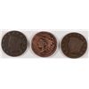 Image 1 : LOT OF ( 3 ) LARGE CENTS, 1822, 1825, 1837