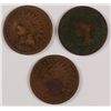 Image 1 : LOT OF THREE BETTER DATE INDIAN HEAD CENTS