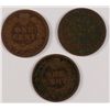 Image 2 : LOT OF THREE BETTER DATE INDIAN HEAD CENTS