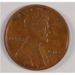 1914-D LINCOLN CENT, XF  ORIGINAL BROWN!  KEY  COIN!