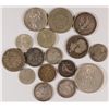 Image 1 : LOT OF ( 16 ) FOREIGN SILVER COINS, SOME OLDER DATES