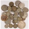 Image 1 : LOT OF ( 31 ) FOREIGN SILVER COINS, VARIOUS COUNTRIES SOME OLDER DATES