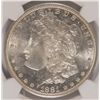 Image 2 : 1881-S MORGAN SILVER DOLLAR, NGC MS-65+   BLAST WHITE!